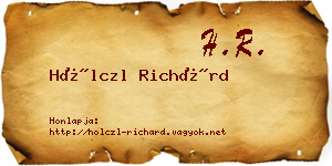 Hölczl Richárd névjegykártya
